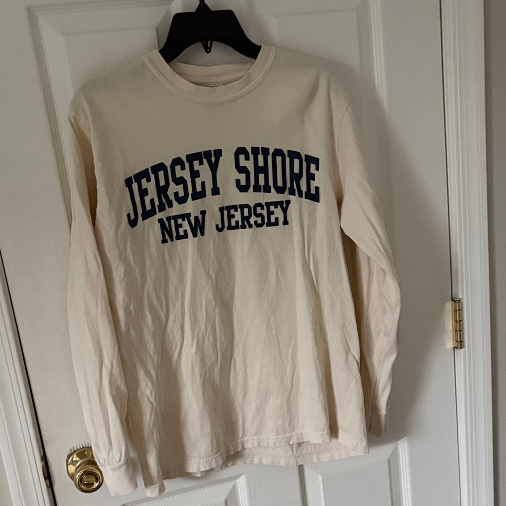 Cream Jersey Shore Long Sleeve Shirt